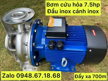 Bơm cứu hỏa điện 3 pha đẩy cao đồi dốc chuyên tưới béc phun mưa bán kính lớn